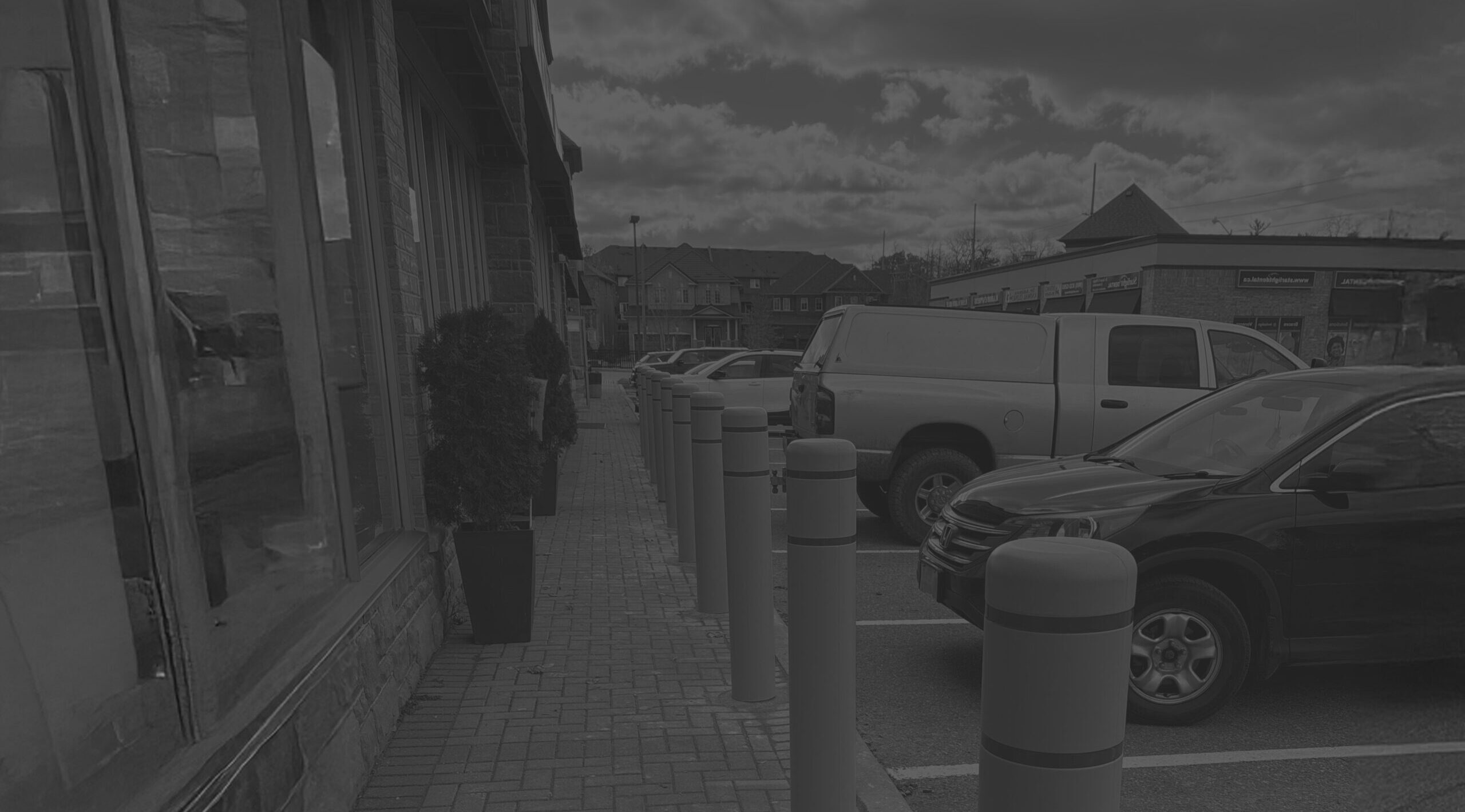 Commercial bollard installation at an Ontario industrial site